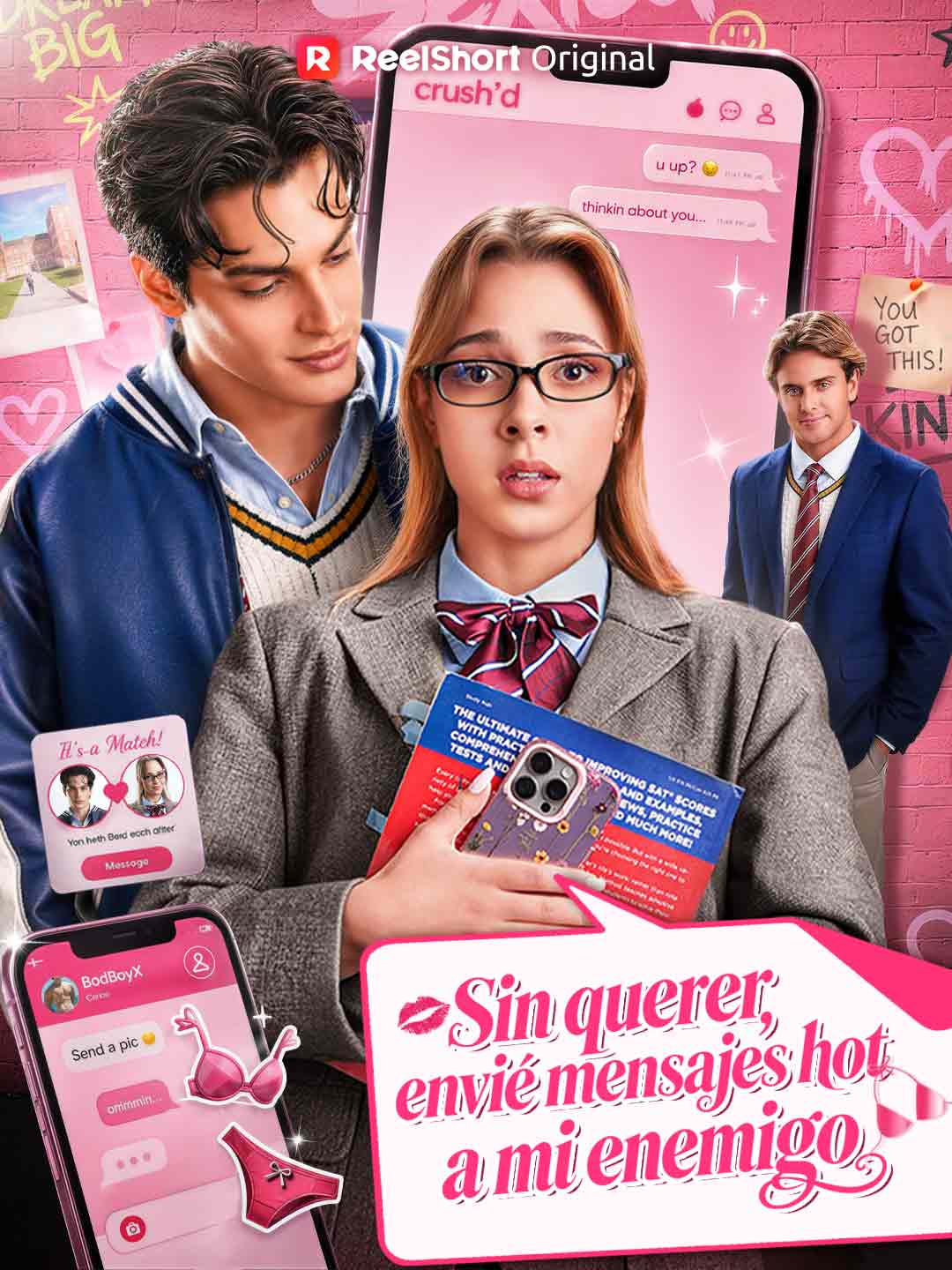 (Doblado) Sin querer, envié mensajes hot a mi enemigo